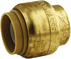 SharkBite - Brass & Chrome Pipe Fittings Type: End Cap Fitting Size: 1/2 - Eagle Tool & Supply
