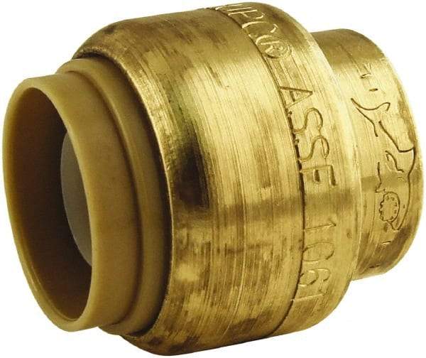 SharkBite - Brass & Chrome Pipe Fittings Type: End Cap Fitting Size: 3/4 - Eagle Tool & Supply