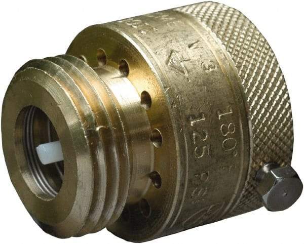 CASH ACME - 3/4" Pipe, 125 Max psi, 2 Color Warning Insulated Brass, Hose Connection Vacuum Breaker - Buna-N Seal, Stainless Steel Spring, FNPT x MNPT End Connections - Eagle Tool & Supply