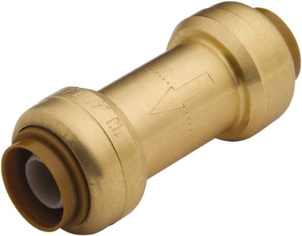 SharkBite - 1" Brass Check Valve - Inline, Push To Connect x Push To Connect, 200 WOG - Eagle Tool & Supply