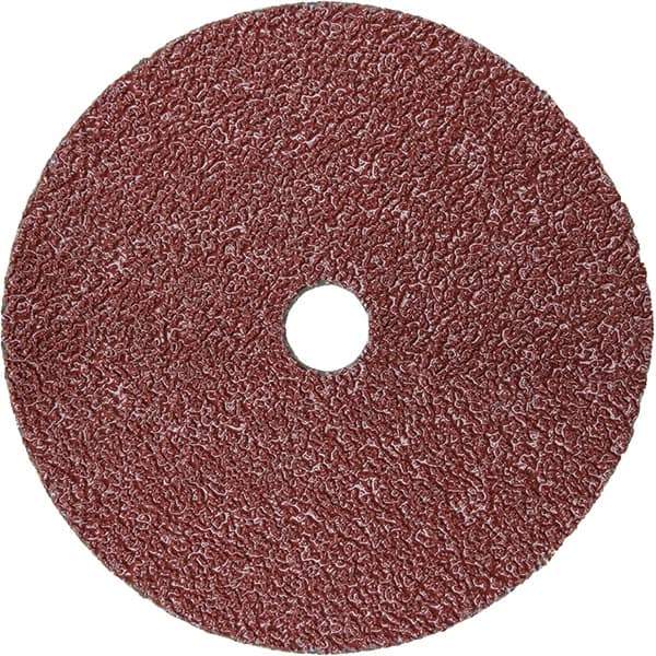 3M - 5" Diam 7/8" Hole 36 Grit Fiber Disc - Very Coarse Grade, Ceramic, 12,000 Max RPM, Series 988C - Eagle Tool & Supply