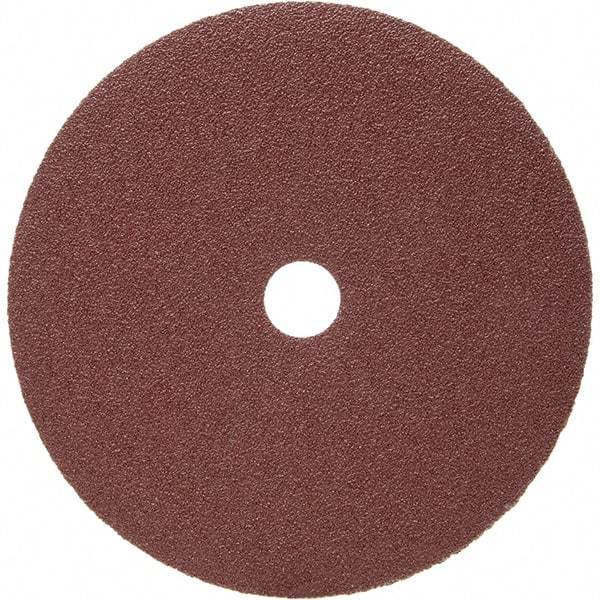 3M - 7" Diam 7/8" Hole 50 Grit Fiber Disc - Coarse Grade, Ceramic, 8,600 Max RPM, Series 988C - Eagle Tool & Supply