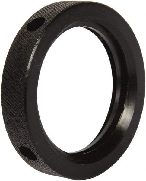 Gibraltar - 2-5 Acme Steel Right Hand Hex Jam Nut - 2-1/2" Across Flats, 1/2" High, Black Oxide Finish, 2G Class of Fit - Eagle Tool & Supply