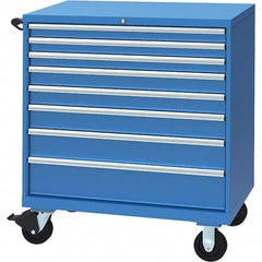 LISTA - 8 Drawer, 117 Compartment Bright Blue Steel Modular Storage Cabinet - Eagle Tool & Supply