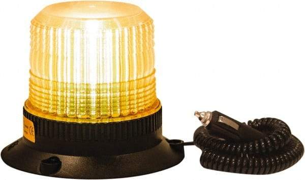 Buyers Products - 1.7 Joules, 10 Flash Rate, 1" Pipe & 3-Bolt Mount Emergency Strobe Light Assembly - Powered by 12 to 24 Volts, Amber - Eagle Tool & Supply