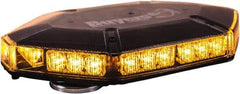 Buyers Products - Variable Flash Rate, Vacuum-Magnetic Mount Emergency LED Lightbar Assembly - Powered by DC, Amber - Eagle Tool & Supply