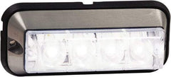 Buyers Products - Quad Flash Rate, Surface Mount Emergency Strobe Light Assembly - Powered by 12 to 24 Volts, Clear - Eagle Tool & Supply