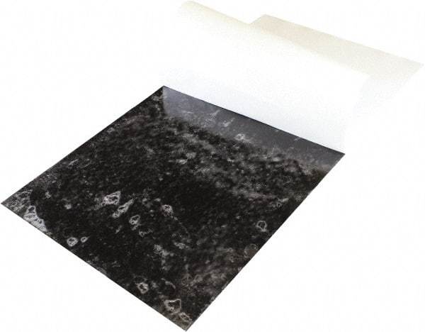 Value Collection - 24" Long, 12" Wide, Vinyl Rubber Foam Sheet - 70 to 80 Durometer, Black, 20 to 160°F, 1,000 psi Tensile Strength, Adhesive Backing - Eagle Tool & Supply