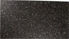 Made in USA - 12" Long, 48" Wide, 5/16" Thick, Rubber Rubber Foam Sheet - 50 to 60 Durometer, Black, 0 to 120°F, 250 psi Tensile Strength, Plain Backing - Eagle Tool & Supply