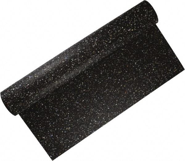 Made in USA - 24" Long, 48" Wide, 3/8" Thick, Rubber Rubber Foam Sheet - 50 to 60 Durometer, Black, 0 to 120°F, 250 psi Tensile Strength, Plain Backing - Eagle Tool & Supply
