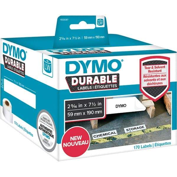 Dymo - Labels, Ribbons & Tapes Type: Large Shelving Labels Color: White - Eagle Tool & Supply