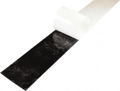 Value Collection - 1/8" Thick x 4" Wide x 36" Long, Adhesive Backed Hypalon Rubber Strip - Stock Length, 60 Shore A Durometer, 1,500 psi Tensile Strength, -20 to 220°F, Black - Eagle Tool & Supply