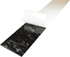 Value Collection - 3/8" Thick x 6" Wide x 36" Long, Adhesive Backed Buna-N Rubber Strip - Stock Length, 60 Shore A Durometer, 1,000 psi Tensile Strength, -30 to 220°F, Black - Eagle Tool & Supply