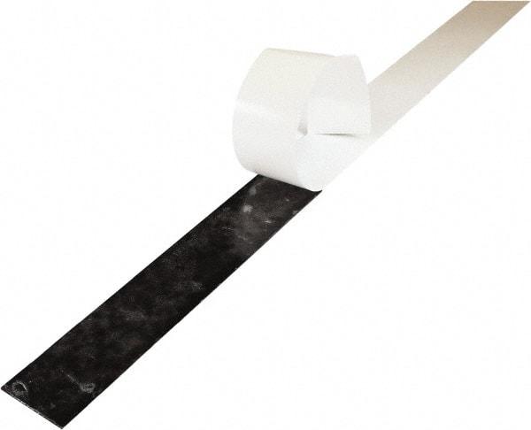 Value Collection - 1/4" Thick x 2" Wide x 36" Long, Adhesive Backed Neoprene Rubber Strip - Stock Length, 40 Shore A Durometer, 1,500 psi Tensile Strength, -30 to 225°F, Black - Eagle Tool & Supply