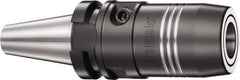 Schunk - CAT40 Taper Shank, 20mm Hole Diam, Hydraulic Tool Holder/Chuck - 34mm Nose Diam, 4" Projection, 25,000 RPM, Through Coolant - Exact Industrial Supply