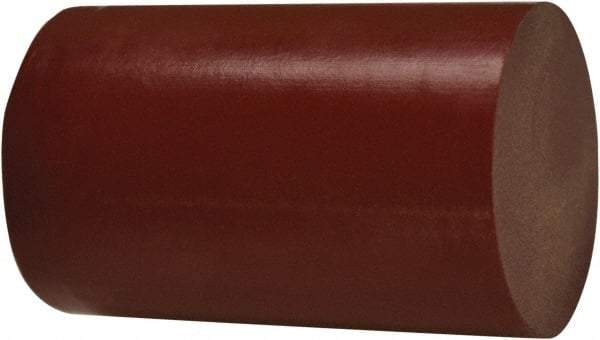 TriStar - 2' Long, 1-1/2" Diam, Plastic Plastic Rod - + 1/4 - 0.0" Length Tolerance, +0.030/-0.000" Diam Tolerance, 75D Hardness, Maroon - Eagle Tool & Supply