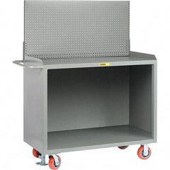 Little Giant - 3,600 Lb Capacity Mobile Service Bench - 53" Wide x 24" Deep x 43" High, Steel, Gray - Eagle Tool & Supply