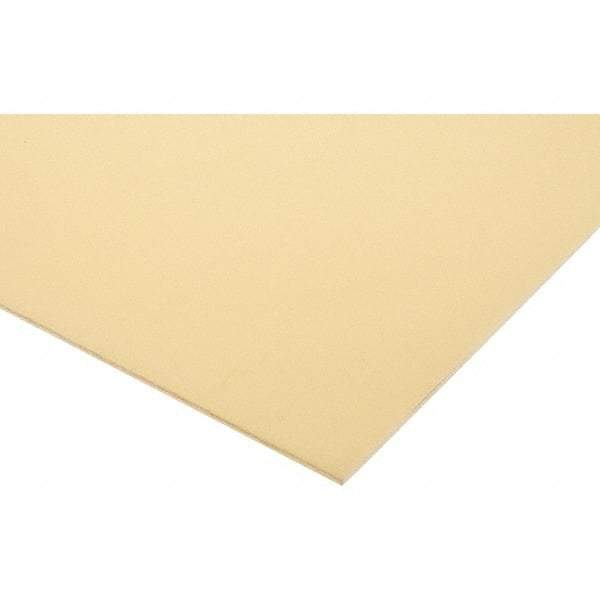 Made in USA - 0.093" Thick x 12" Wide x 24" Long, Epoxyglass Laminate Sheet - Yellow-Green, Rockwell M-110 Hardness, G10 Non FR Grade, ±0.009 Tolerance - Eagle Tool & Supply