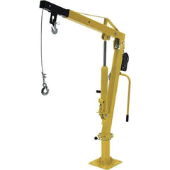 Vestil - 500 Lb Load Capacity, Steel Winch Operated Crane - 4' 5" Span - Eagle Tool & Supply