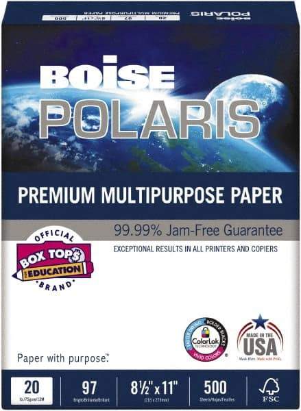 Boise - White Copy Paper - Use with Laser Printers, Copiers, Inkjet Printers - Eagle Tool & Supply