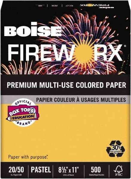 Boise - Golden Glimmer Colored Copy Paper - Use with Laser Printers, Copiers, Plain Paper Fax Machines, Multifunction Machines - Eagle Tool & Supply