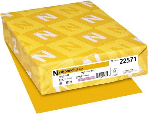 Neenah Paper - Gold Colored Copy Paper - Use with Laser Printers, Inkjet Printers, Copiers - Eagle Tool & Supply