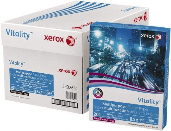 Xerox - White Copy Paper - Use with Laser Printers, Copiers, Fax Machines - Eagle Tool & Supply