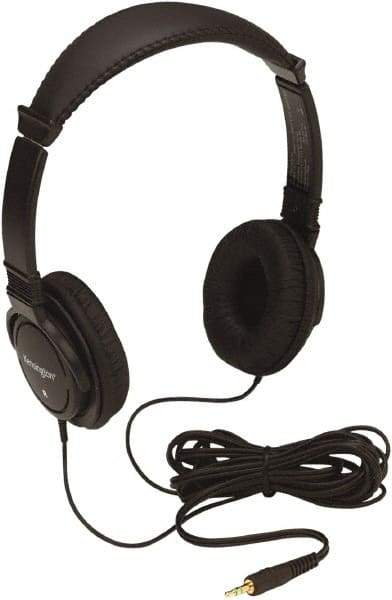 Kensington - Black Headphones - Use with Flexible Earpads - Eagle Tool & Supply