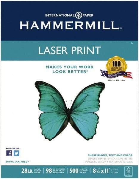 Hammermill - White Copy Paper - Use with Laser Printers, Copiers - Eagle Tool & Supply