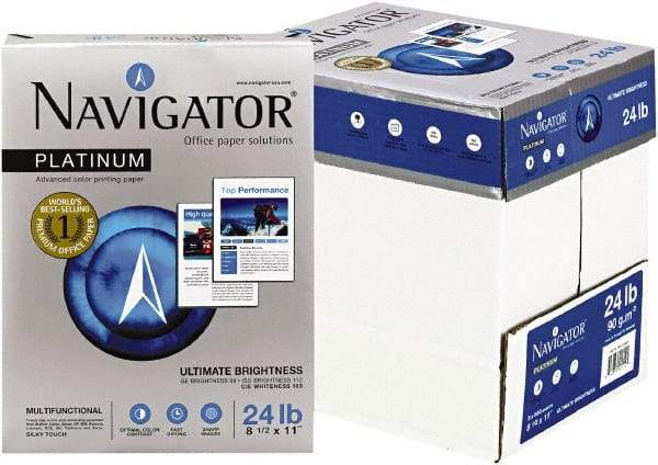 Navigator - White Copy Paper - Use with Laser Printers, Copiers, Fax Machines, Multifunction Machines - Eagle Tool & Supply