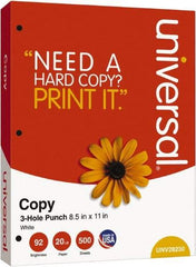 UNIVERSAL - White Copy Paper - Use with Laser Printers, Copiers, Plain Paper Fax Machines - Eagle Tool & Supply