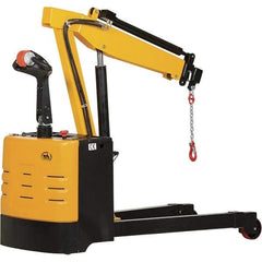 Vestil - 2,500 Lb Load Capacity, Steel Electric Floor Crane - 8' 5/64" Span - Eagle Tool & Supply