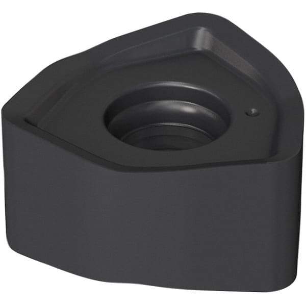 Seco - 218.21230TR ME13 Grade MS2500 Carbide Milling Insert - TiCN/Al2O3 Finish, 5.95mm Thick, 1/2" Inscribed Circle, 1.6mm Corner Radius - Eagle Tool & Supply