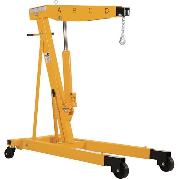 Vestil - 6,000 Lb Load Capacity, Steel Shop Crane - 6' 23/64" Span - Eagle Tool & Supply