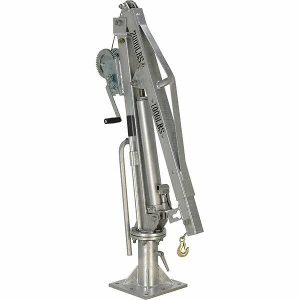 Vestil - 500 Lb Load Capacity, Steel Winch Operated Crane - 4' 21/64" Span - Eagle Tool & Supply