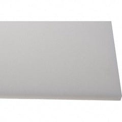 Made in USA - 1/2" Thick x 2' Wide x 4' Long, Polyethylene (HDPE) Sheet - White, Shore D-65 Hardness, Cutting Board Grade, ±10% Tolerance - Eagle Tool & Supply
