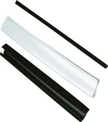 Caplugs - High-Density Polyethylene Edge Liner - 0.17" Wide x 0.15" Deep, 0.05 to 0.081" Hard Metal Thickness, Black - Eagle Tool & Supply