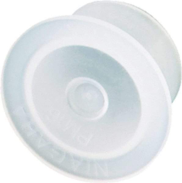 Caplugs - 13.72" ID, Push-On, Round Head Cap - 21.49mm OD, Low-Density Polyethylene, Yellow Tint - Eagle Tool & Supply