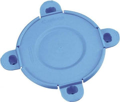 Caplugs - Toggle Lock Flange Cap - Low-Density Polyethylene, Blue - Eagle Tool & Supply