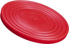 Caplugs - Round Head Flange Cap - Low-Density Polyethylene, Red - Eagle Tool & Supply