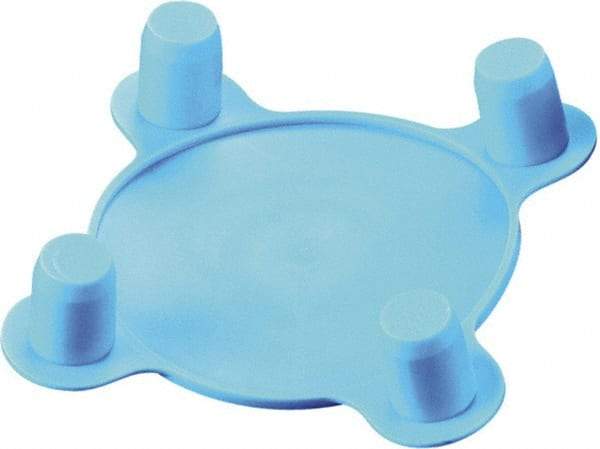 Caplugs - Push-In Bolt Hole Plug - Low-Density Polyethylene, Blue - Eagle Tool & Supply