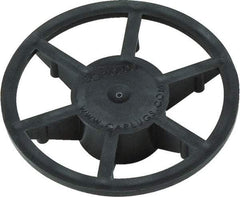 Caplugs - 1" ID, Pin Wheel Cap - 35/64" Long, Low-Density Polyethylene, Black - Eagle Tool & Supply