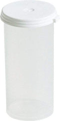 Caplugs - Beakers & Pipettes - 3.5DRAM WHITE 1500/PK POLYP STERILIZATION VIAL - Eagle Tool & Supply