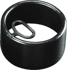 Caplugs - Round Head, Tear-Tab Well Casing Cap - Low-Density Polyethylene, Black - Eagle Tool & Supply