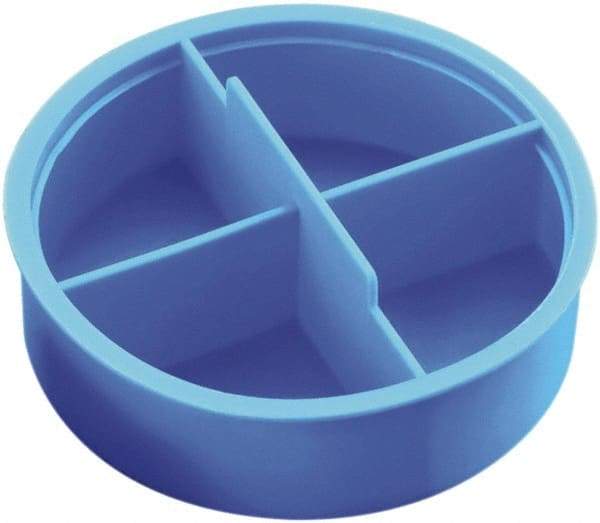 Caplugs - 0.44" ID, Round Head Tube Plug - 3/8" Long, Low-Density Polyethylene, Blue - Eagle Tool & Supply