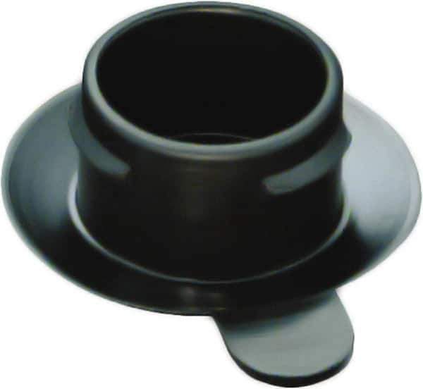 Caplugs - Push-In Finishing Plugfor 7/8 SAE Thread - 0.797" ID, 1.15 OD, Low-Density Polyethylene, Black - Eagle Tool & Supply