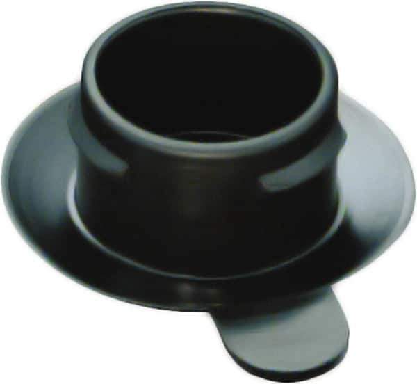 Caplugs - Push-In Finishing Plugfor 3/4 SAE Thread - 0.681" ID, 0.95 OD, Low-Density Polyethylene, Black - Eagle Tool & Supply