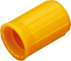 Caplugs - 0.404" ID, Round Head Cap - 1/2" Long, Vinyl, Black - Eagle Tool & Supply