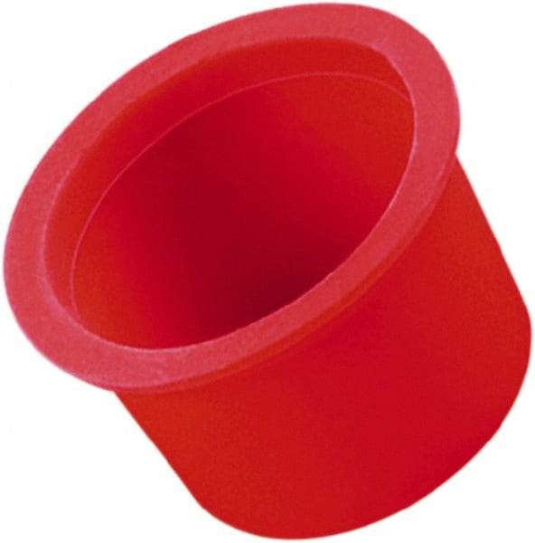 Caplugs - 11/16" ID, Round Head, Tapered Masking Cap/Plug - 1.02" OD, 9/16" Long, Silicone, Natural (Color) - Eagle Tool & Supply