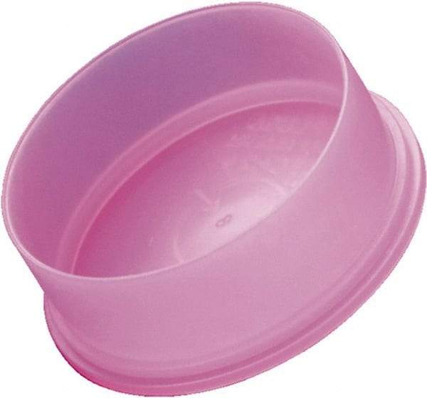 Caplugs - Round Head, Static Dissipative Cap - 1.73" OD, 31/64" Long, Polyethylene, Pink - Eagle Tool & Supply